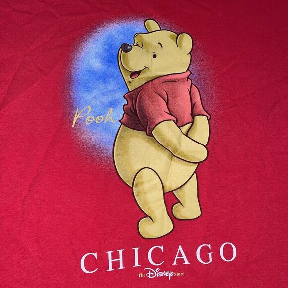 Vintage Winnie The Pooh Disney Chicago T-Shirt Size Large L - Picture 4 of 9